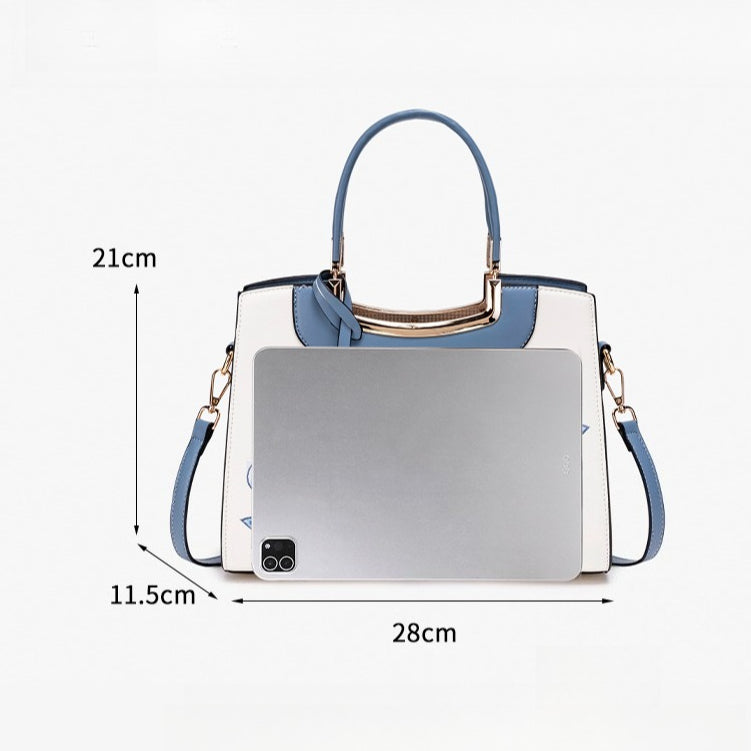 Elegant Peony Embroidered Vegan Eco-Leather Clutch Bag with Charm