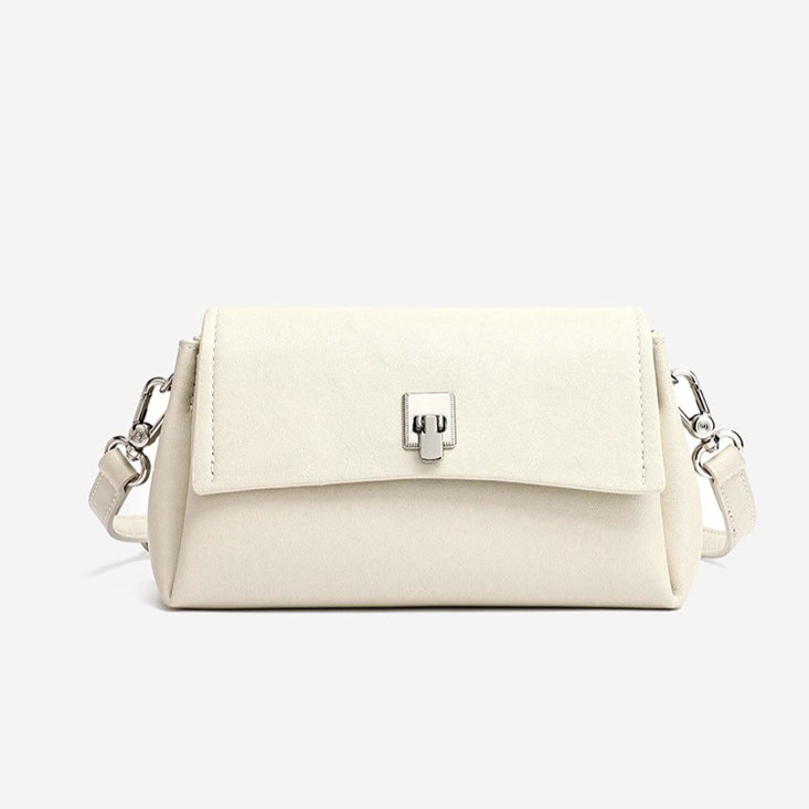 Featherlight Pebbled Genuine Leather Pillow Clutch Bag