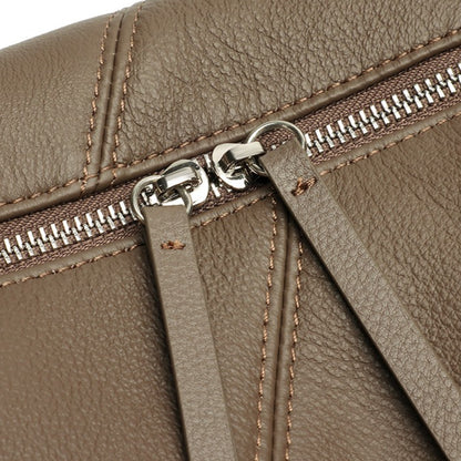 Effortless Genuine Leather Crossbody Dumpling Bag