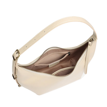 Borsa hobo di nicchia senza tempo in vera pelle con patina unica cerata a olio
