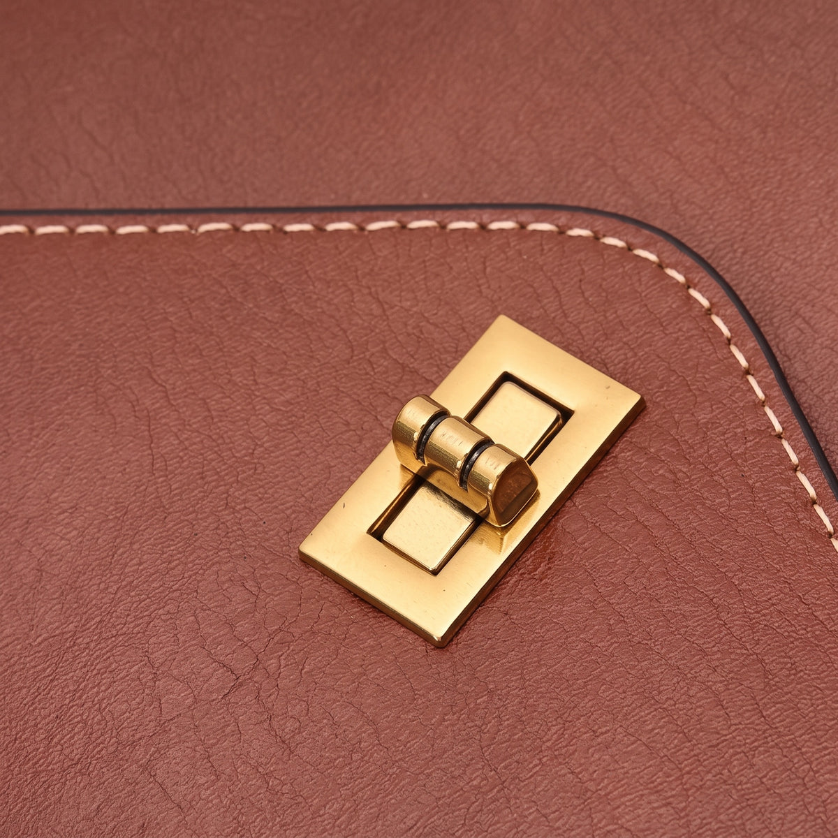 Borsa a tracolla postina da donna in vera pelle, elegante