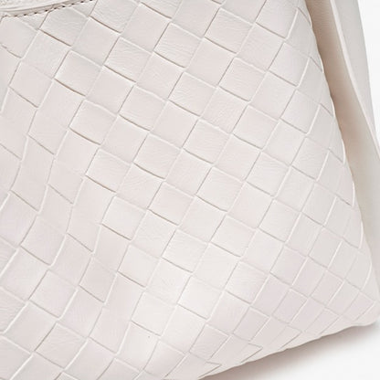Timeless Braided Vegan Eco-Leather Clutch Tote Bag