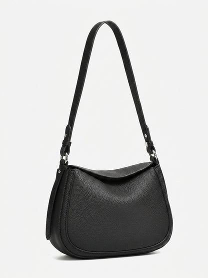 Graceful Genuine Leather Saddle Messenger Clutch Bag