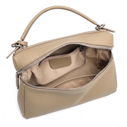 Chic Genuine Leather Square Pillow Clutch Bag