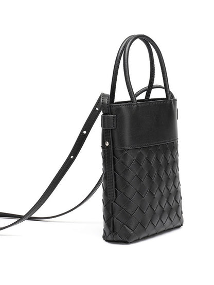 Artisan Woven Genuine Lambskin Leather Mini Clutch Bag