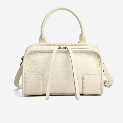 Chic Genuine Leather Boston Clutch Bag