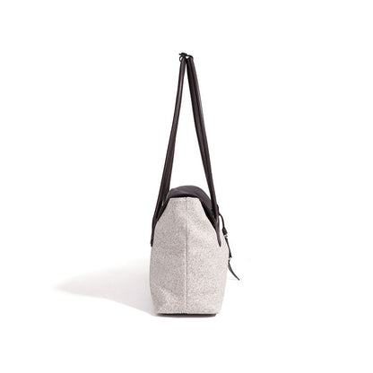 Mellow Canvas Spacious Flap Clutch Bag