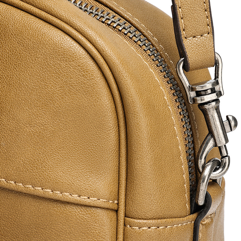 Mellow Rustic Genuine Leather Boston Clutch Bag