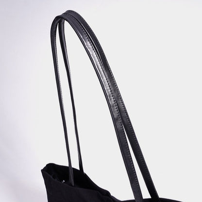 Casual Linen Canvas Tote Clutch Bag
