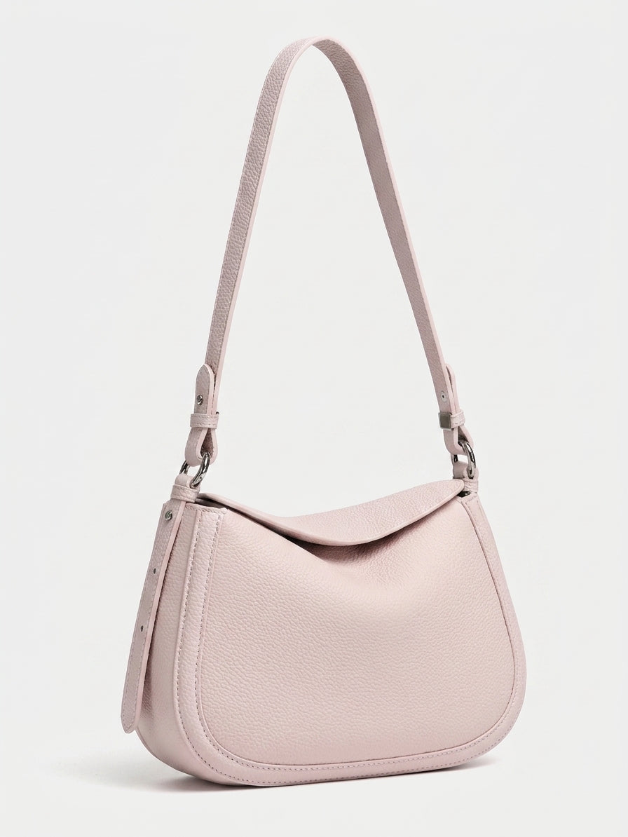 Graceful Genuine Leather Saddle Messenger Clutch Bag
