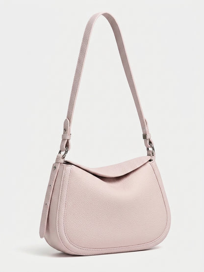 Graceful Genuine Leather Saddle Messenger Clutch Bag