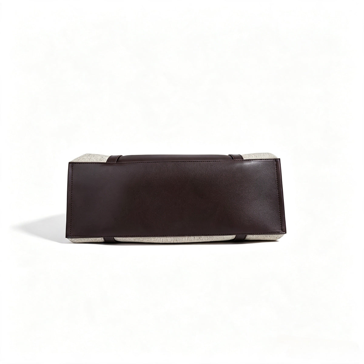 Borsa pochette tote capiente in tela, dal design minimalista