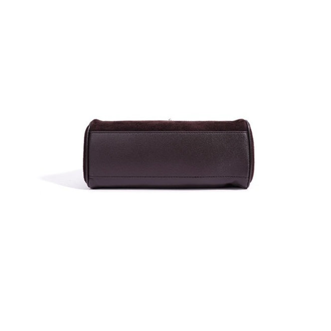 Retro Suede Genuine Leather Kelly Clutch Bag