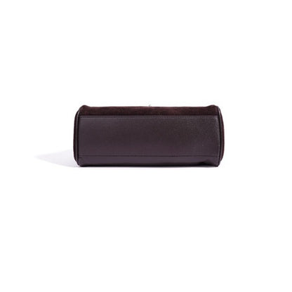 Retro Suede Genuine Leather Kelly Clutch Bag