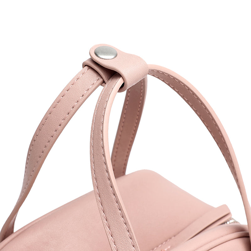 Geantă clutch Boston mini, mică și șic, din piele naturală, cu accesoriu jucăuș în formă de stea