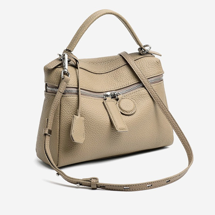 Chic Genuine Leather Square Pillow Clutch Bag
