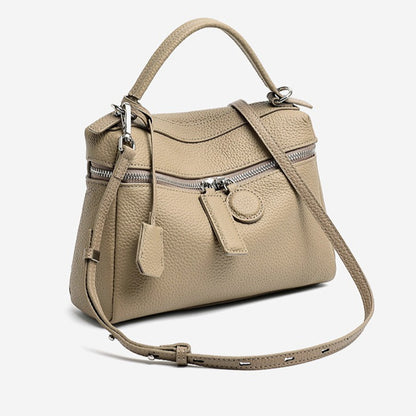 Chic Genuine Leather Square Pillow Clutch Bag