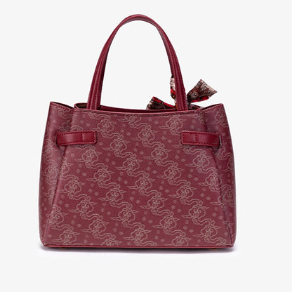 Refined Cloud Texture Vegan Eco-Leather Shoulder Tote Bag