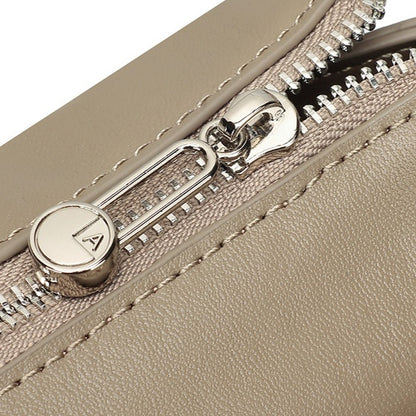 Minimalist Genuine Leather Shoulder Bag with Signature H Buckle