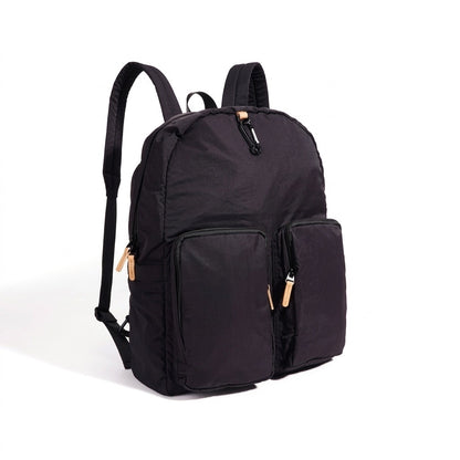 Minimalistischer geräumiger Nylon-Rucksack mit Reißverschluss