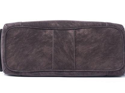 アーバン ノマド 本革バッグ | 大きめ スラウチ ショルダーバッグ サイドポケット付き