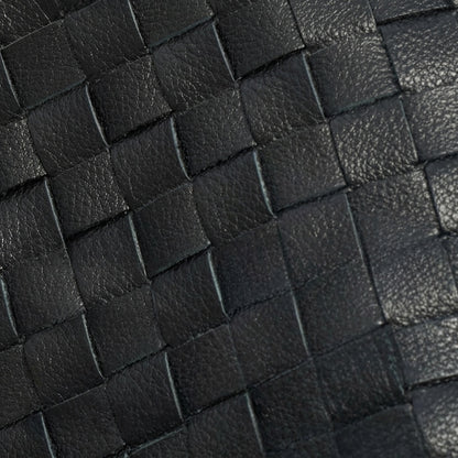 Elegant Woven Genuine Leather Hobo Clutch Bag
