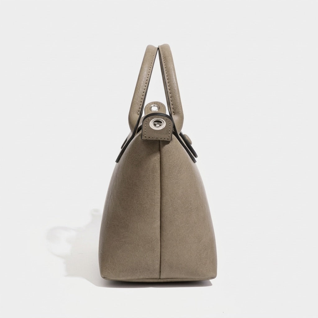 Heritage lässige Dumpling-Clutch aus echtem Leder