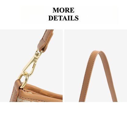 Vintage Monogram Vegan Eco-Leather Clutch Bag