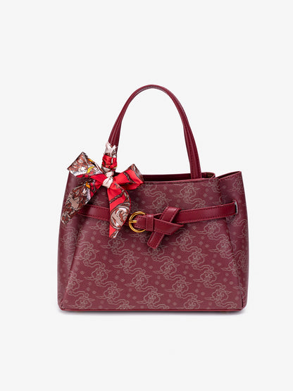 Refined Cloud Texture Vegan Eco-Leather Shoulder Tote Bag