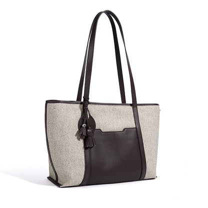 Minimalist Canvas Spacious Tote Clutch Bag