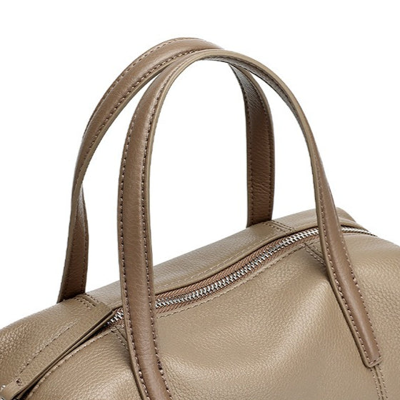 Supple Pebbled Texture Genuine Leather Pillow Clutch Bag