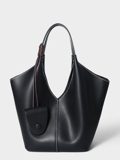 The Artisan Weave Genuine Leather Hobo Tote Bag with Detachable Strap