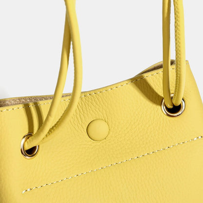 Ruhiger Luxus Schulter-Clutch aus echtem genarbtem Leder für Telefon