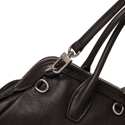 Sac pochette Boston en cuir véritable défini
