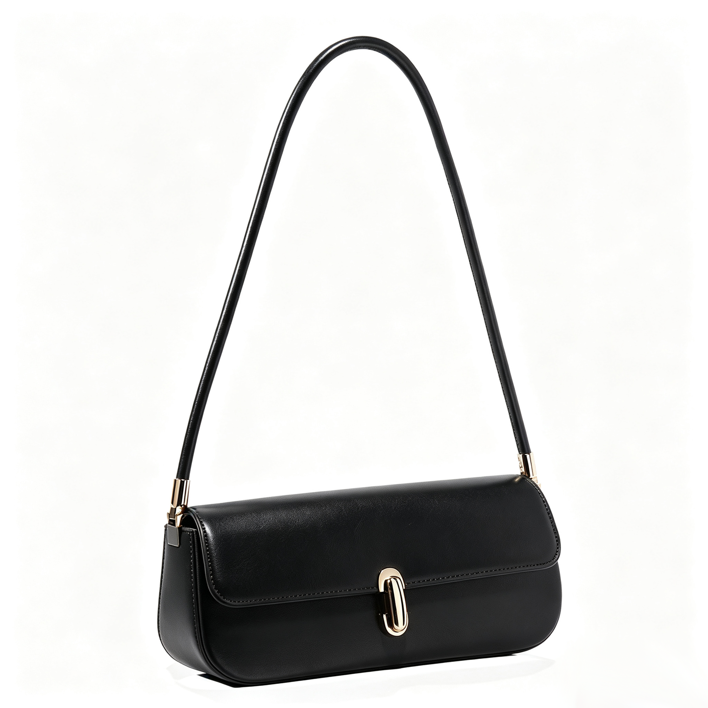 Sophisticated Vegan Eco-Leather Baguette Clutch Bag