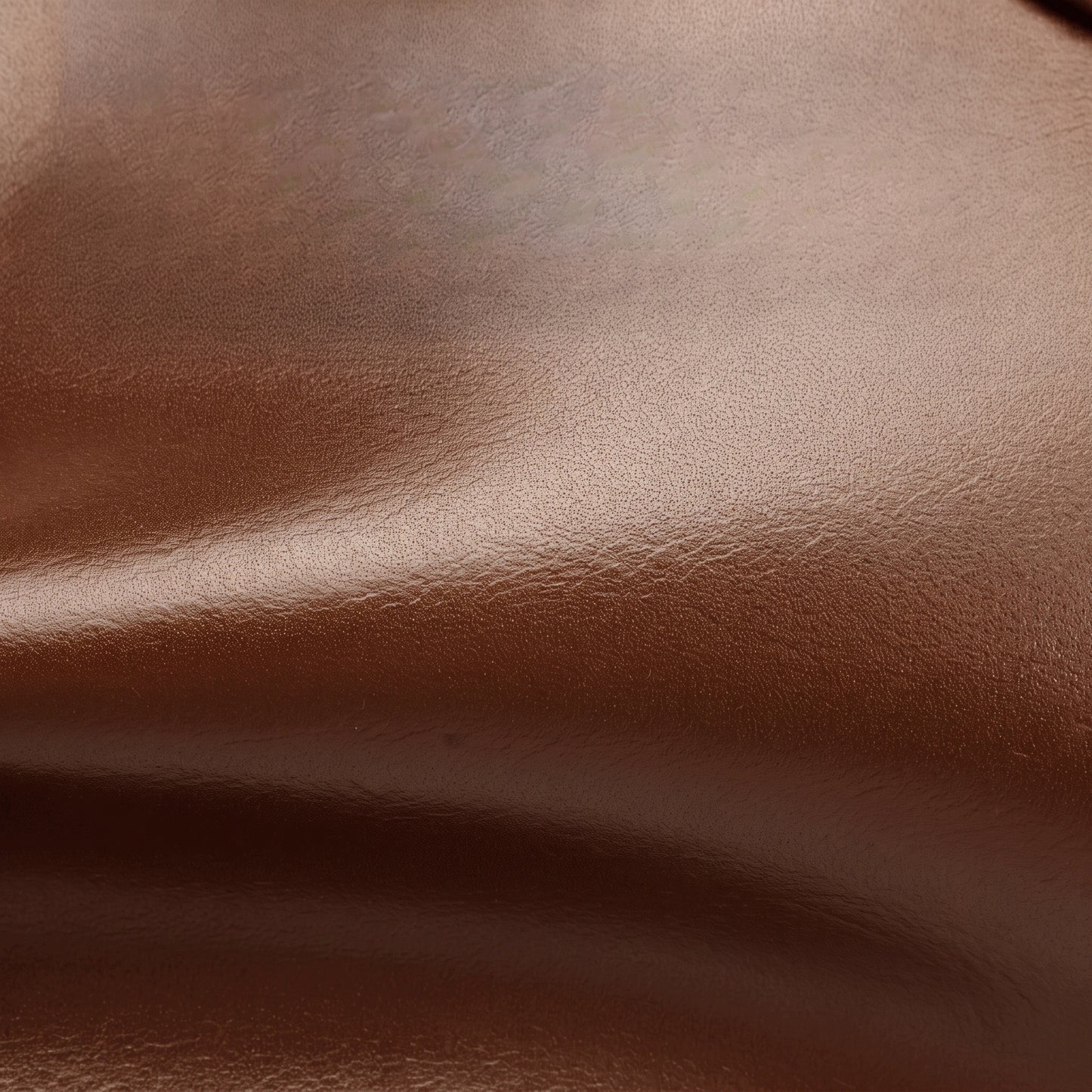 Maillard Style Genuine Leather Smile Flap Satchel Crossbody Bag