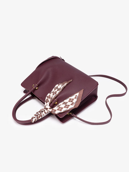 Modern Sleek Vegan Eco-Leather Tote Clutch Bag