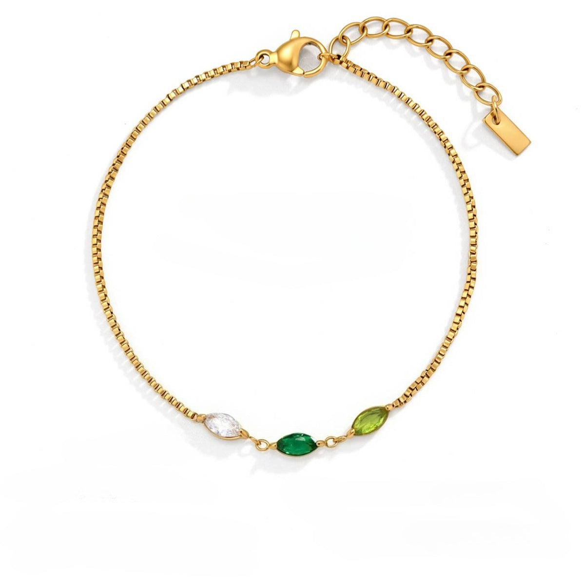 Ethereal Kaleidoscope Geometric Charm Stacking Bracelet