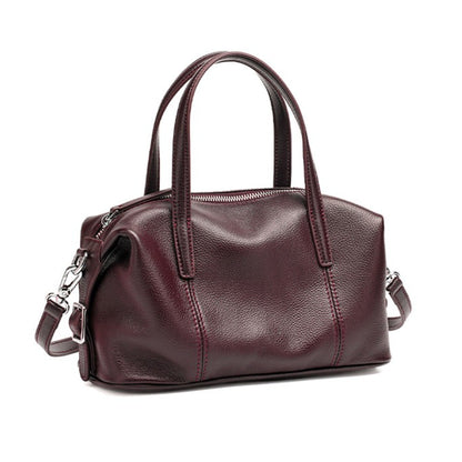 Supple Pebbled Texture Genuine Leather Pillow Clutch Bag