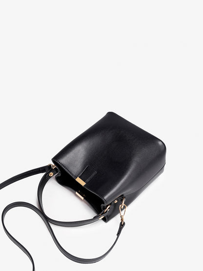 Vintage Vegan Eco-Leather Bucket Clutch Bag