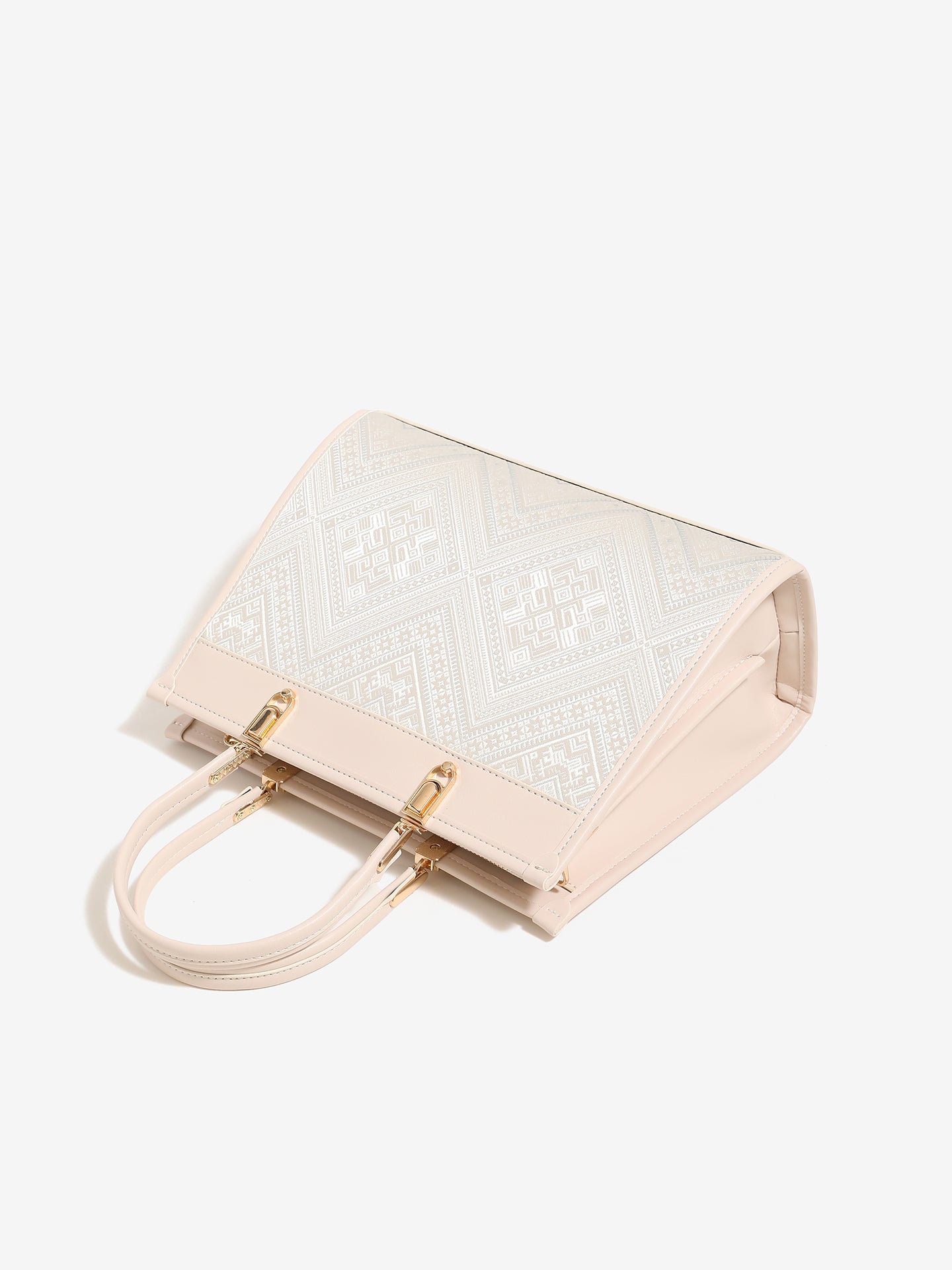 Exquisite Geometric Vegan Eco-Leather Clutch Bag