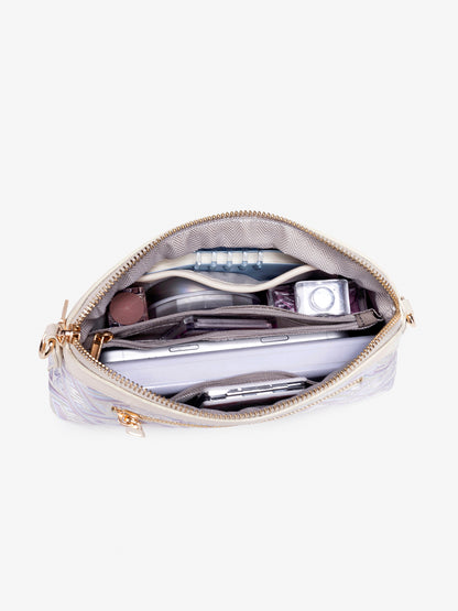 Ethereal Brocade Vegan Eco-Leather Clutch Bag