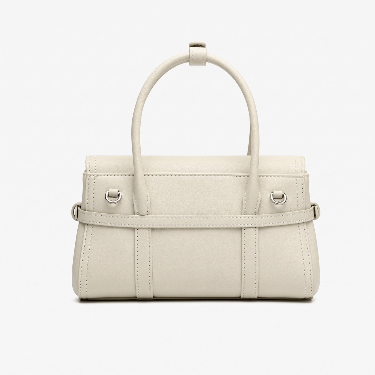 Sleek Genuine Leather Flap Satchel Clutch Bag