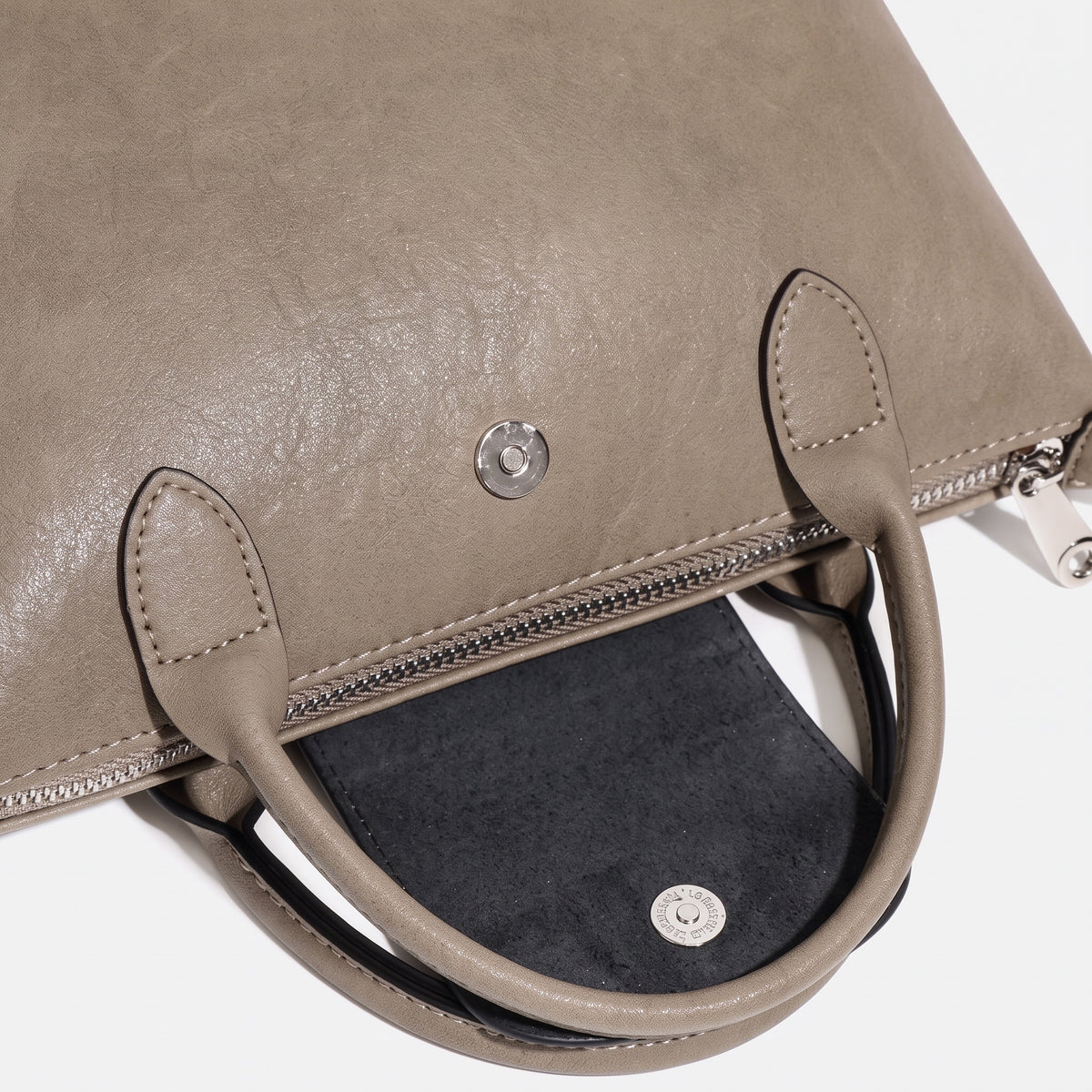 Heritage lässige Dumpling-Clutch aus echtem Leder