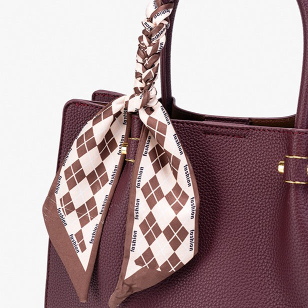 Modern Sleek Vegan Eco-Leather Tote Clutch Bag
