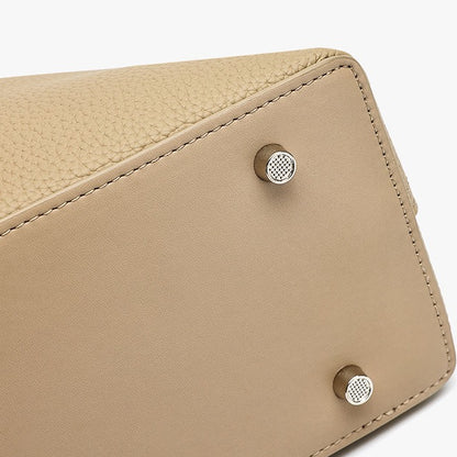 Slouchy Pebbled Genuine Leather Pillow Flip Clutch Bag