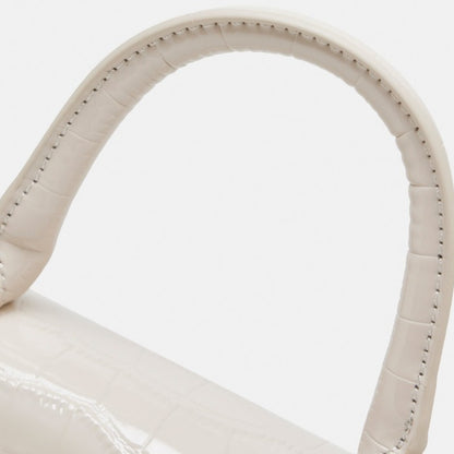 Minimalist Crocodile Pattern Handheld Genuine Leather Crossbody Bag