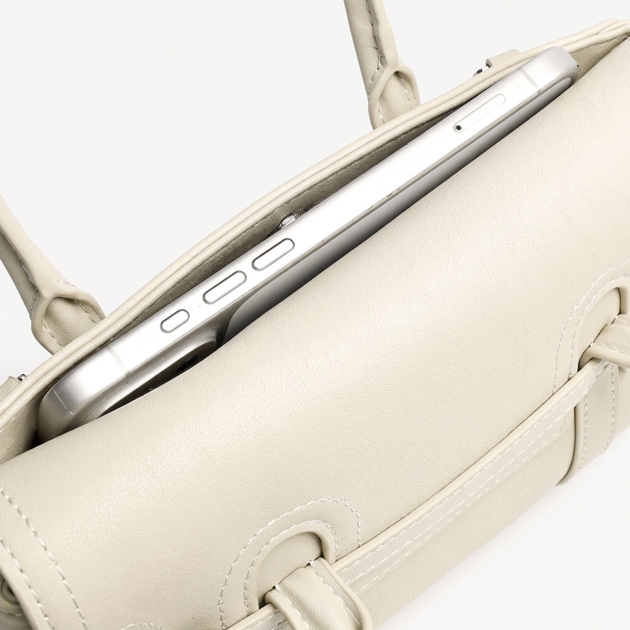 Sleek Genuine Leather Flap Satchel Clutch Bag