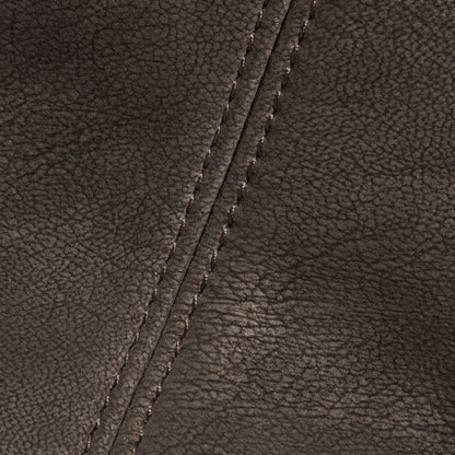 Geantă clutch rustică, mată, cilindrică, din piele autentică cu aspect uzat, purtată crossbody