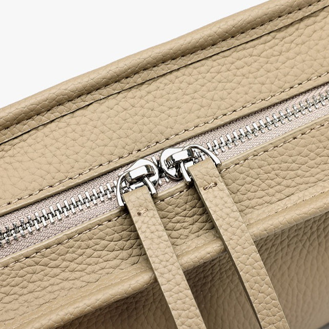 Chic Genuine Leather Boston Clutch Bag